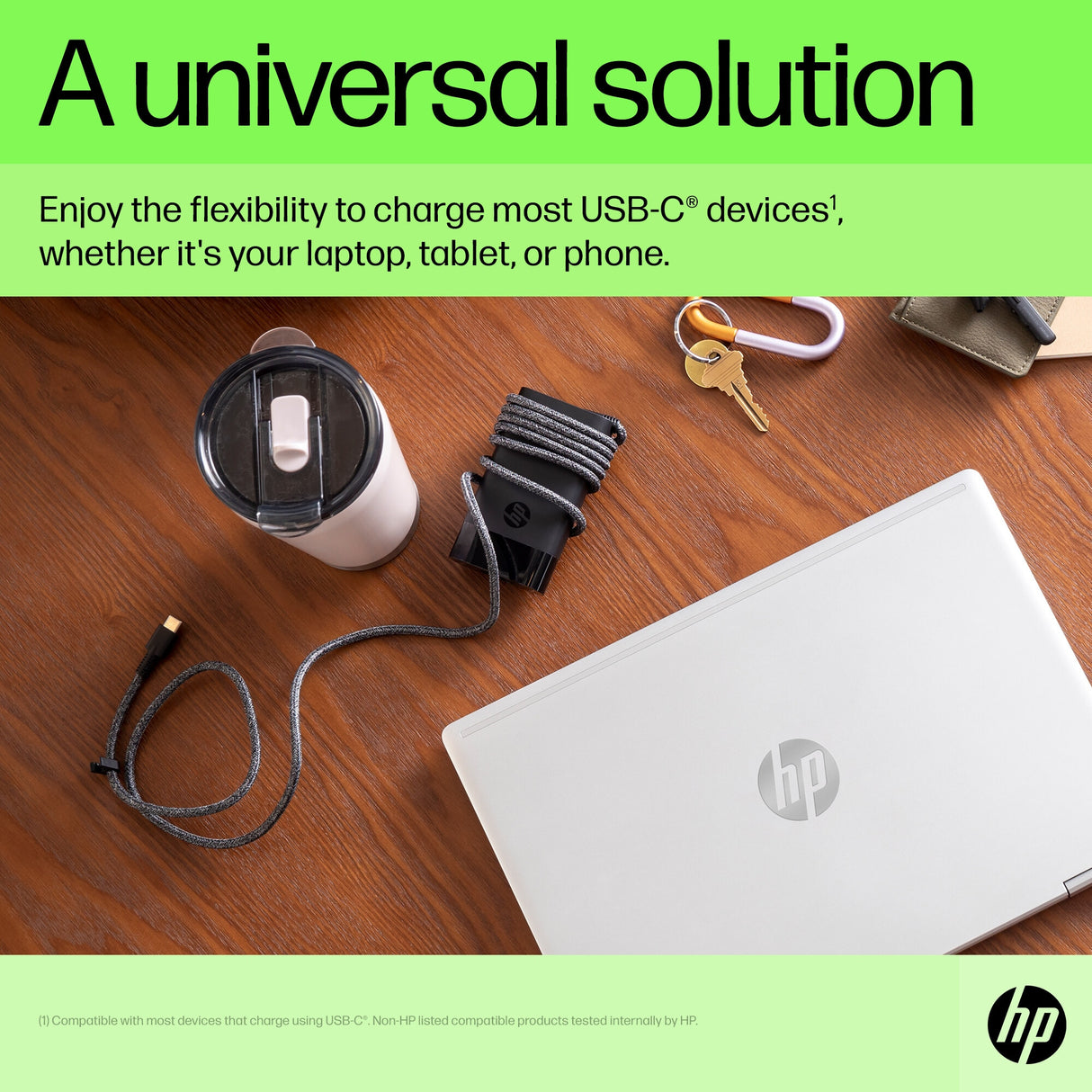 HP USB-C 65W Laptop Charger