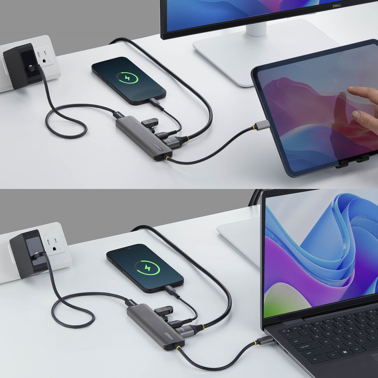 StarTech.com USB-C to HDMI Multiport Adapter with 140W PD Charging, 4K 60Hz, USB 10Gbps Hub, Type-C Mini Dock for MacBook / Dell / Thinkpad / HP