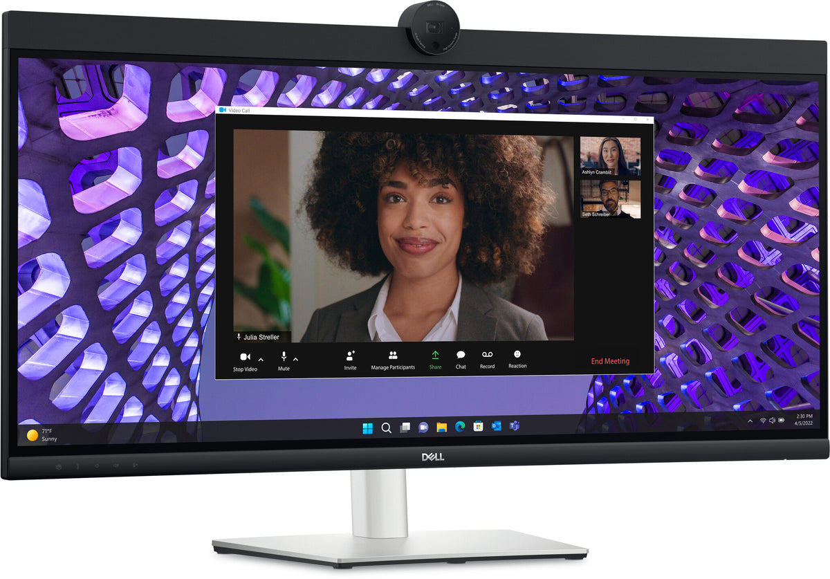 DELL P Series P3424WEB computer monitor 86.7 cm (34.1") 3440 x 1440 pixels Wide Quad HD LCD Black