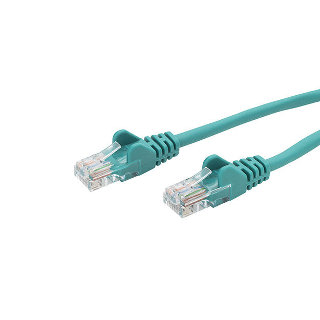 connektgear 20m RJ45 CAT5e UTP Stranded Flush Moulded Network Cable - 24AWG - Green