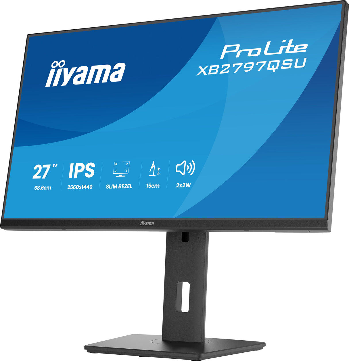iiyama ProLite XB2797QSU-B1 computer monitor 68.6 cm (27") 2560 x 1440 pixels Quad HD LED Black