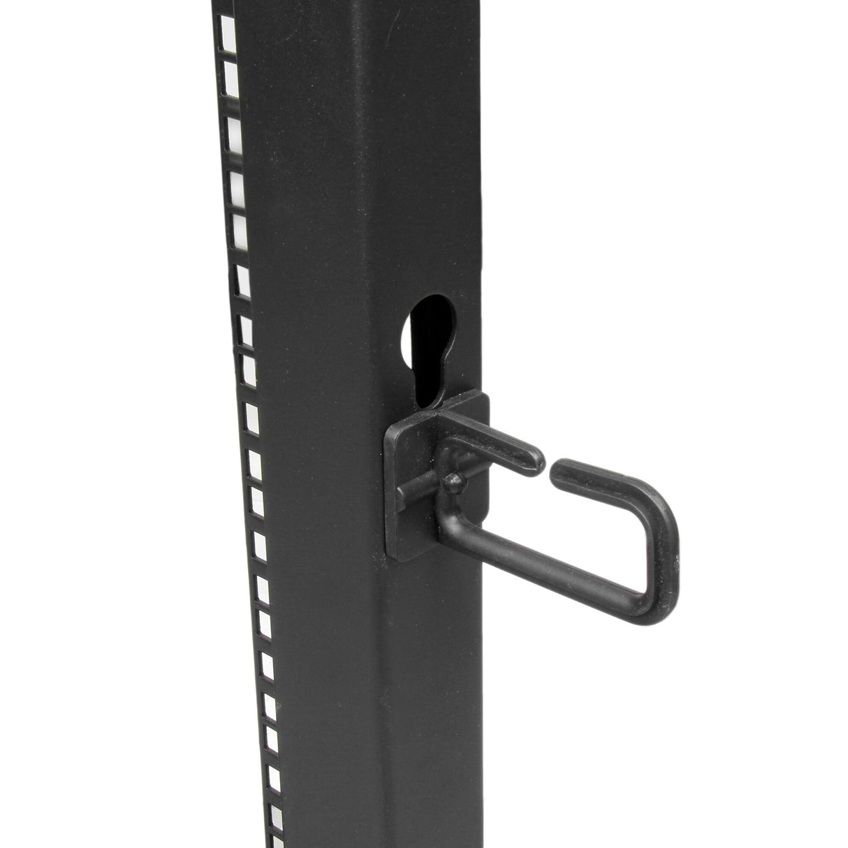 StarTech.com 4-Post 25U Mobile Open Frame Server Rack, Four Post 19in Network Rack with Wheels, Rolling Rack with Adjustable Depth for Computer/AV/Data/IT Equipment - Casters, Leveling Feet or Floor Mounting
