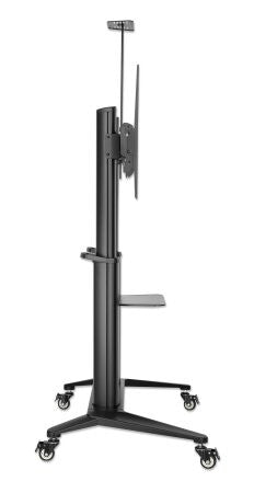Manhattan Trolley Mount Stand for TV & Monitors, For screens: 70" to 120", VESA compatability: all between 200x200 to 1000x600mm - check the dimensions of the four mounting holes on back of screen to ensure it fits, Max 140kg, Height adjustable 1250 to 16