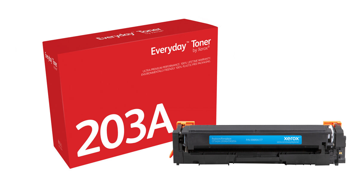 Everyday™ Cyan Toner by Xerox compatible with HP 203A (CF541A), Standard capacity