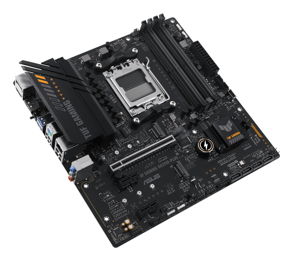 Asus TUF GAMING A620M-PLUS, AMD A620, AM5, Micro ATX, 4 DDR5, HDMI, 2 DP, LAN 2,5G, PCIe4, 2x M.2
