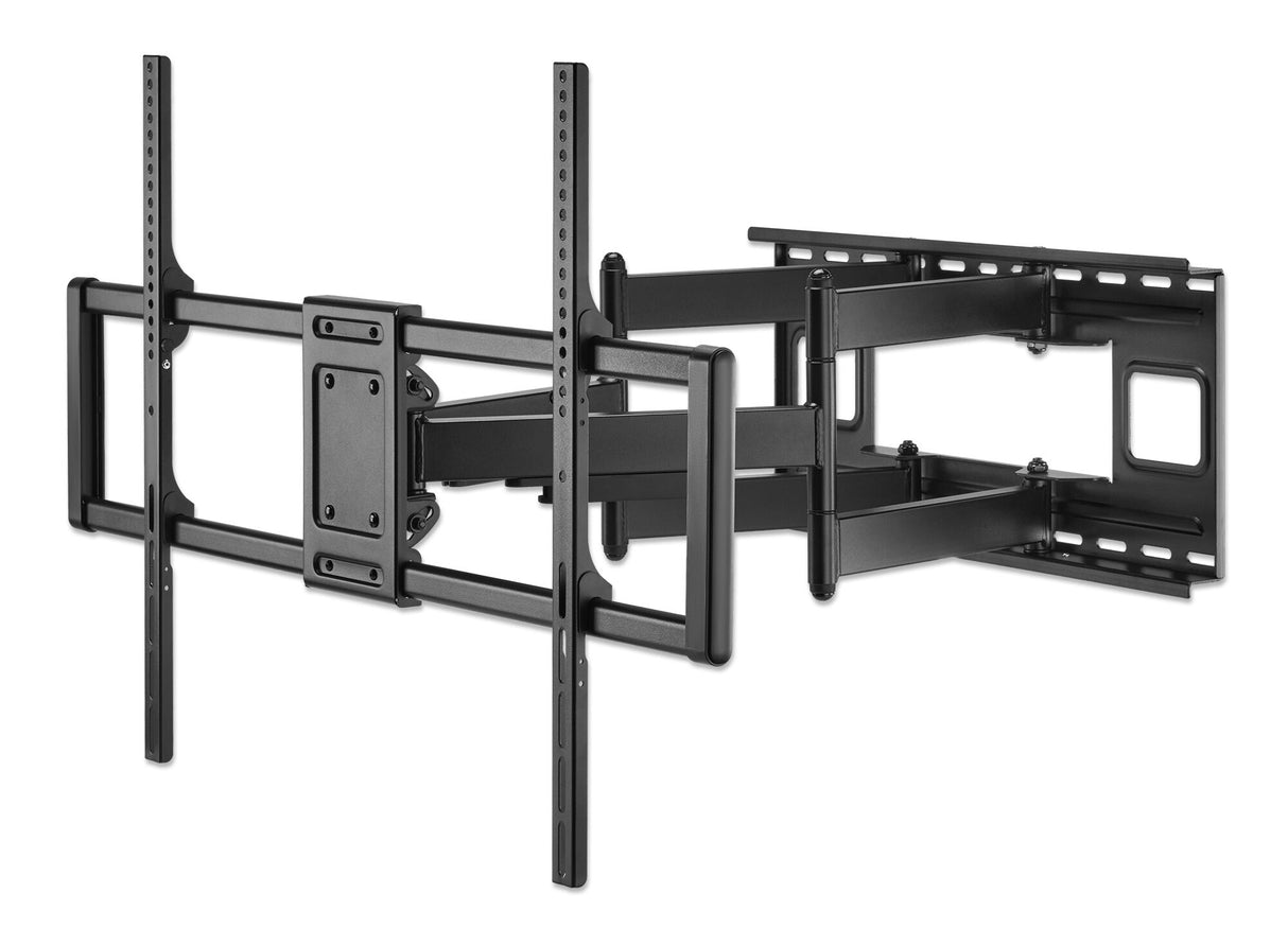 Manhattan Wall Mount for TV & Monitors (Full Motion), For screens 37" to 120", VESA compatability: all between 200x200mm and 900x600mm - check the dimensions of the four mounting holes on back of screen to ensure it fits, Max 120kg, Black, Bracket, Lifeti
