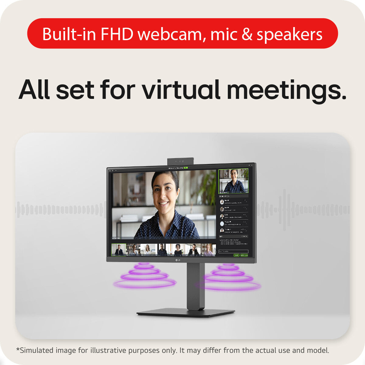 LG 24BA850-B.AEK computer monitor 60.5 cm (23.8") 1920 x 1080 pixels Full HD Black