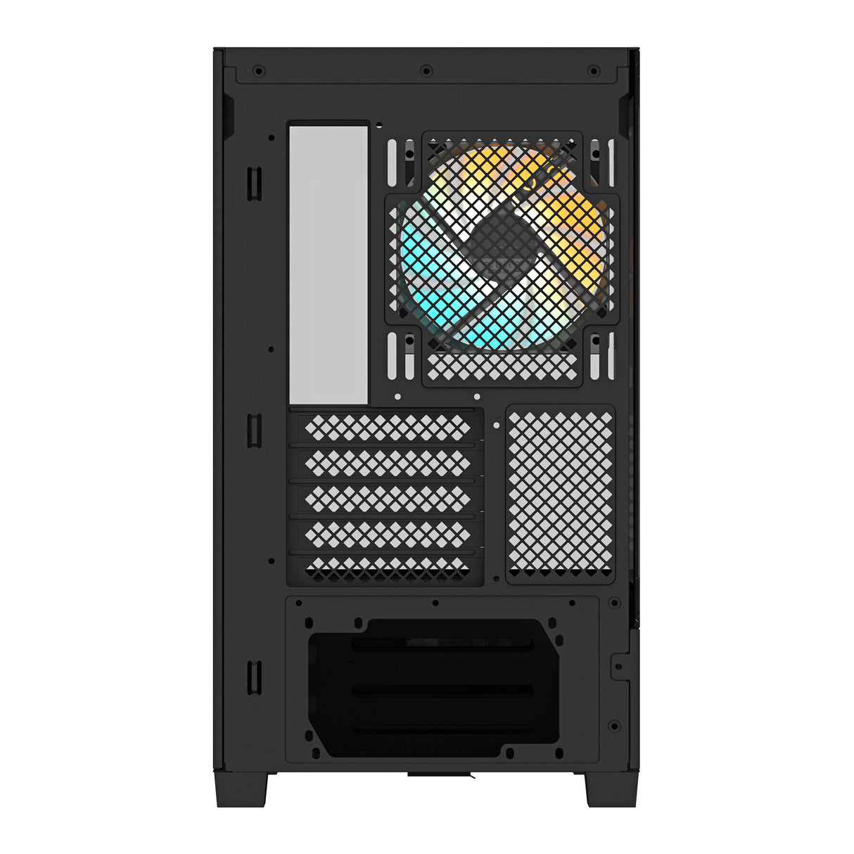 GIGABYTE C201 PANORAMIC PC Case - Mid Tower, m-ATX, 360mm radiator support, 3 Pre-installed Fans, USB 3.0, Support RGB Fusion