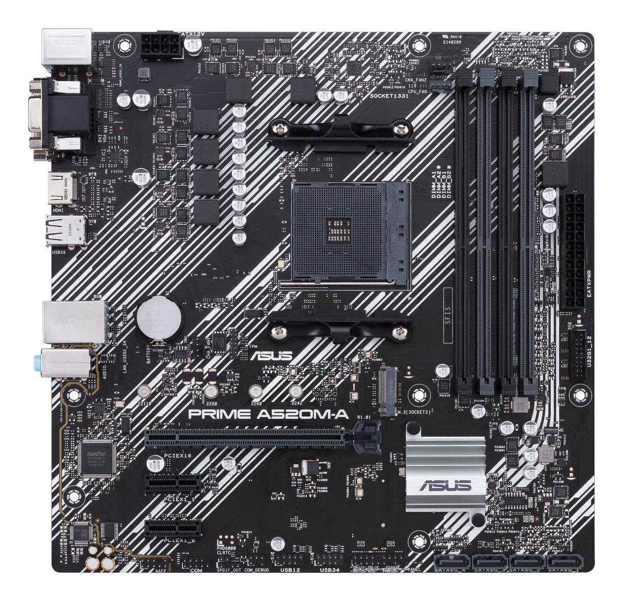 ASUS PRIME A520M-A II/CSM AMD A520 Socket AM4 micro ATX