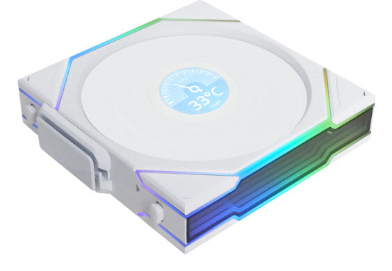 Lian Li Uni Fan TL120 LCD Reverse Blade Wireless Computer case 12 cm White 1 pc(s)
