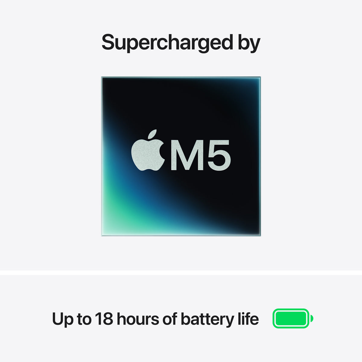 Apple MacBook Air 13-inch : M5 chip with 10‑core CPU and 10‑core GPU, 24GB, 1TB SSD - Silver