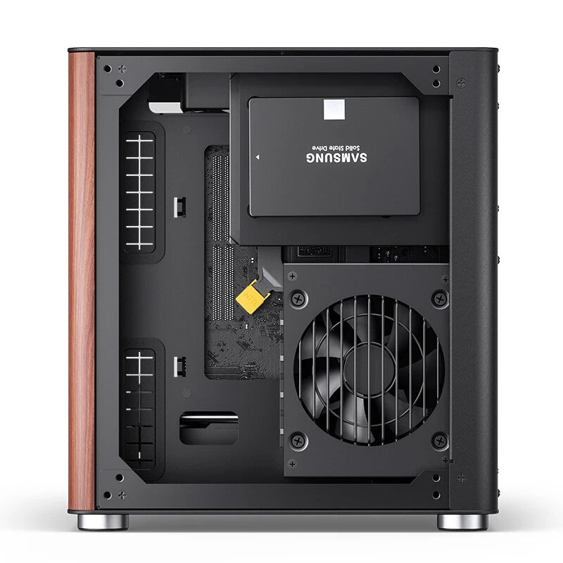 Jonsbo TK-0 BLACK computer case Black, Wood