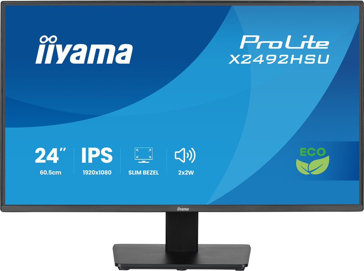 iiyama ProLite X2492HSU-B1 computer monitor 61 cm (24") 1920 x 1080 pixels Full HD LED Black