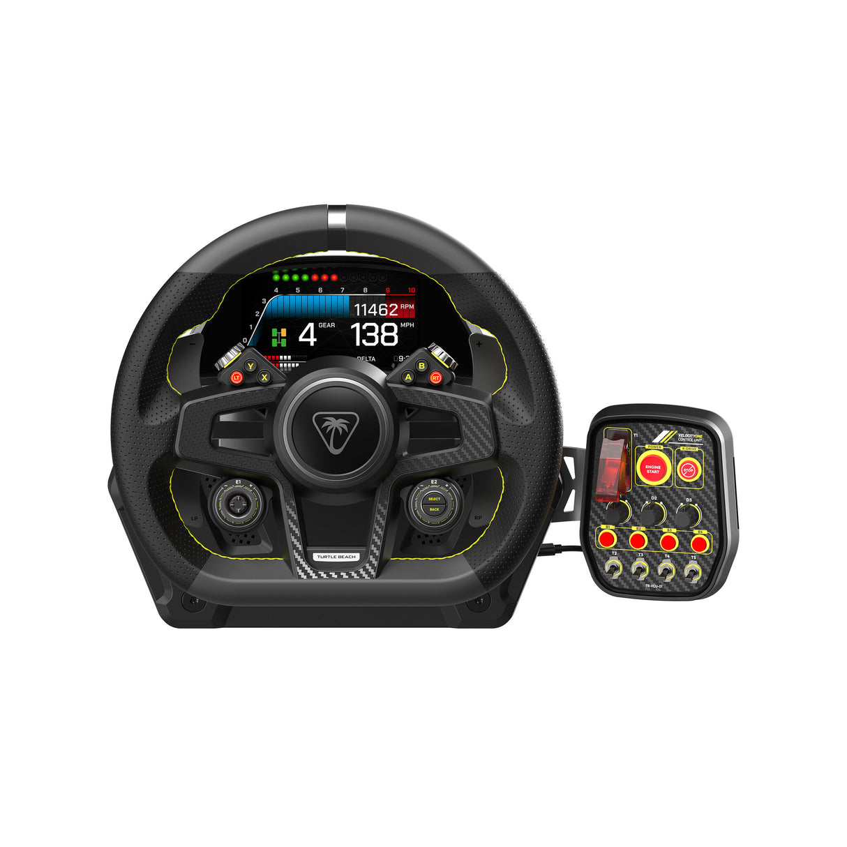 Turtle Beach VelocityOne Race Wheel and Pedal System with Force Feedback, Magnetic Paddle Shifters and Hall Effect Sensors for Xbox Series X or S, Xbox One and Windows. Officially licensed for Xbox