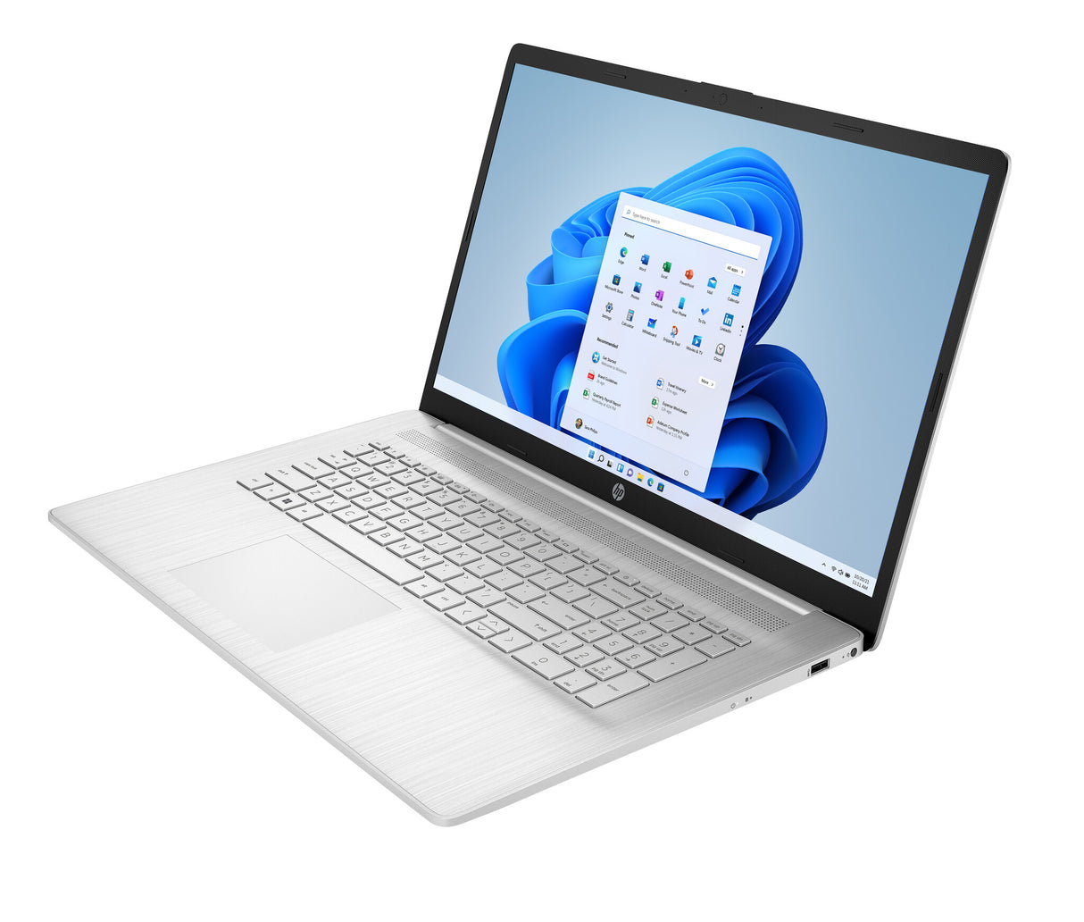 HP 17-cp2005na AMD Ryzen™ 3 7320U Laptop 43.9 cm (17.3") Full HD 8 GB LPDDR5-SDRAM 512 GB SSD Wi-Fi 5 (802.11ac) Windows 11 Home Silver