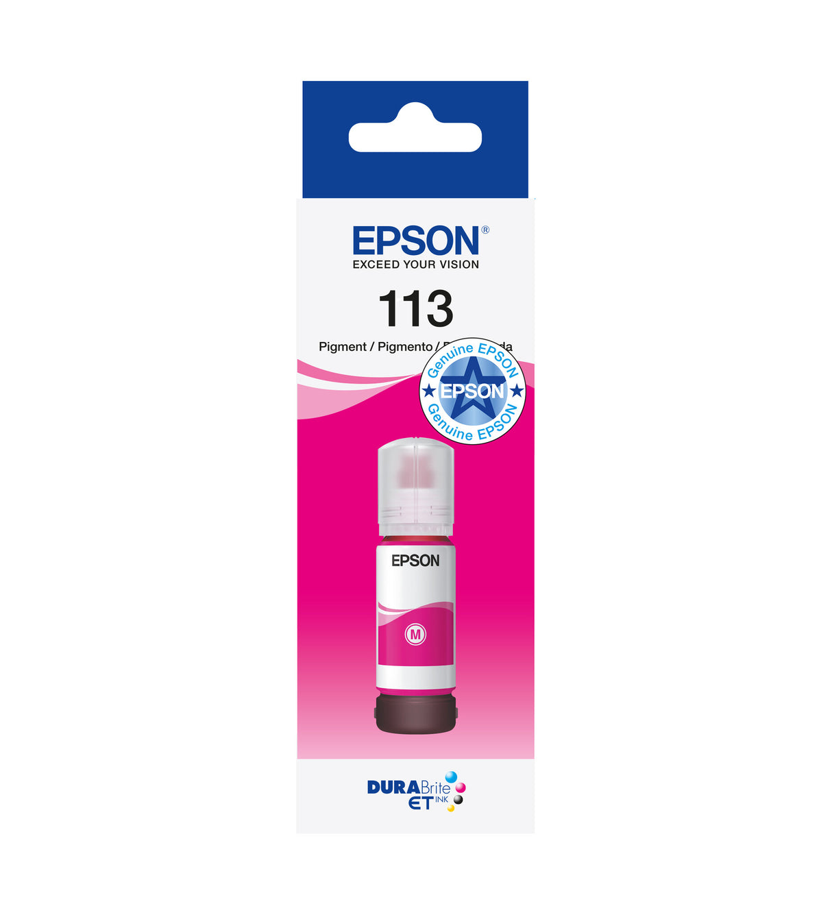 Epson 113 EcoTank Pigment Magenta ink bottle