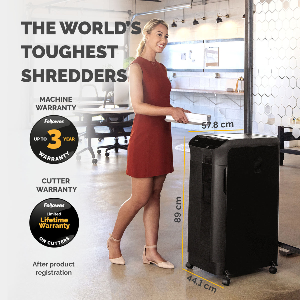 Fellowes AutoMax 550C - Shredder - cross-cut - 4 x 38 mm - P-4