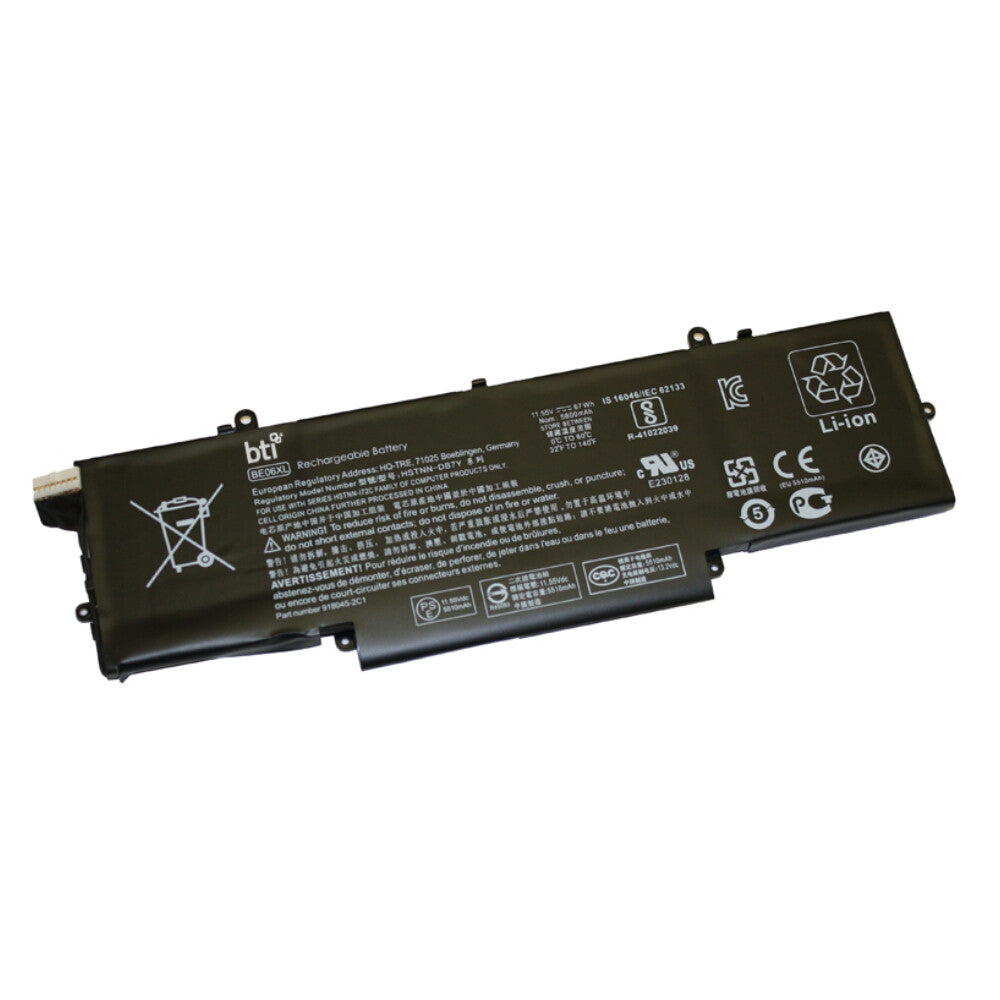BTI BE06067XL-PL compatible 67Wh 6-cell battery for HP Elitebook 1040 G4