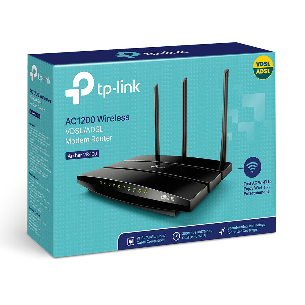 TP-Link AC1200 Wireless VDSL/ADSL Modem Router
