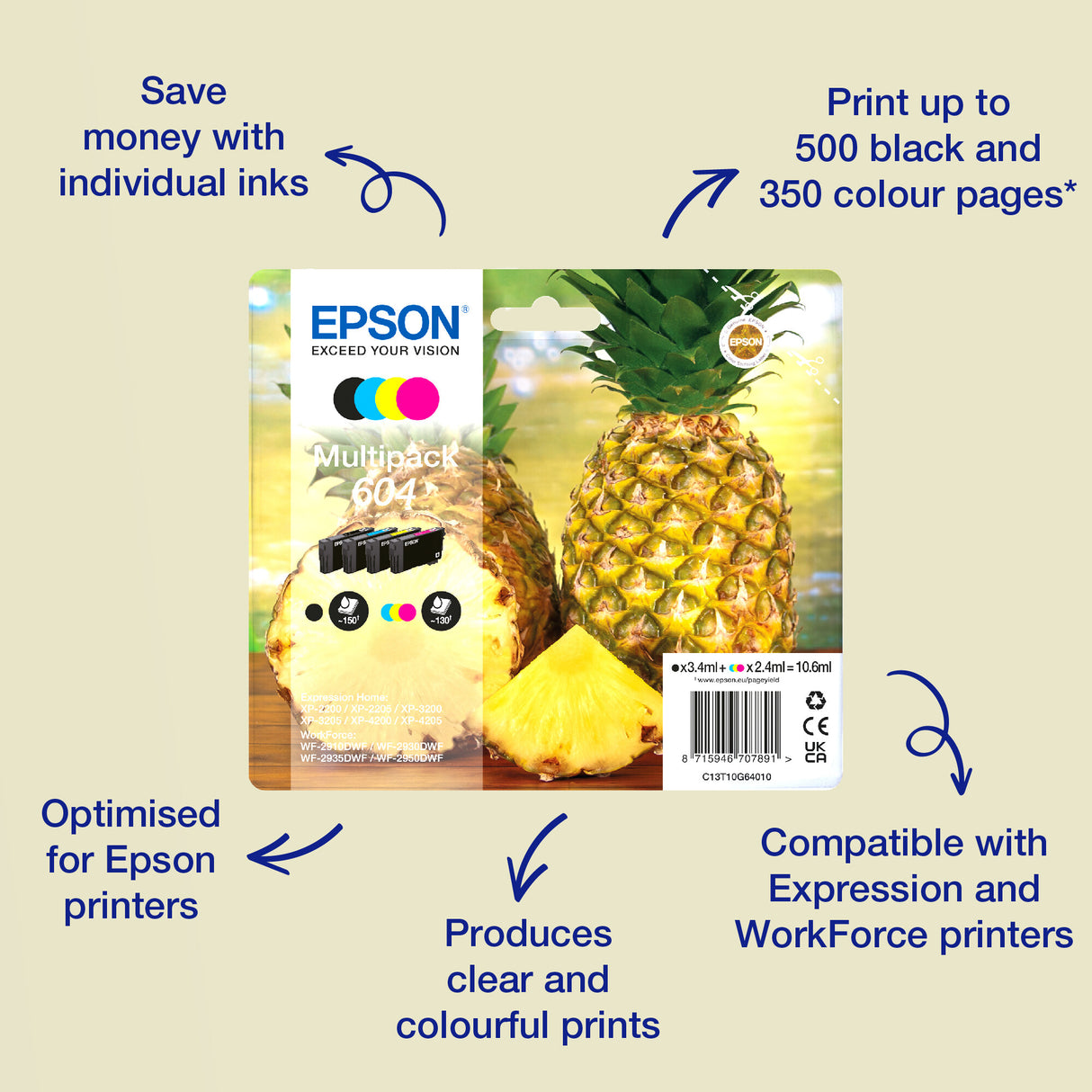 Epson Multipack 4-colours 604XL Ink