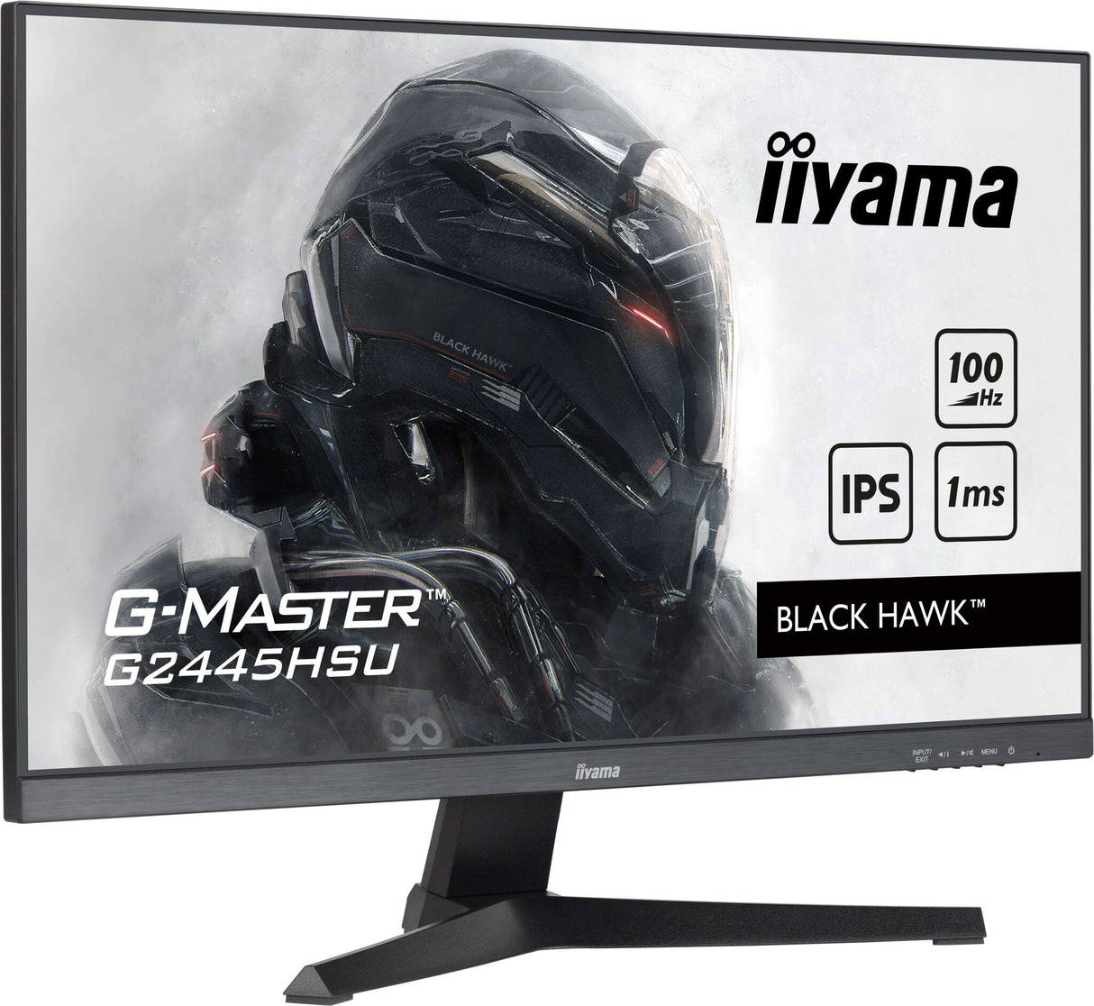 iiyama G-MASTER Get ahead with the G2445HSU Black Hawk monitor with IPS Panel Technology and 1ms MPRT