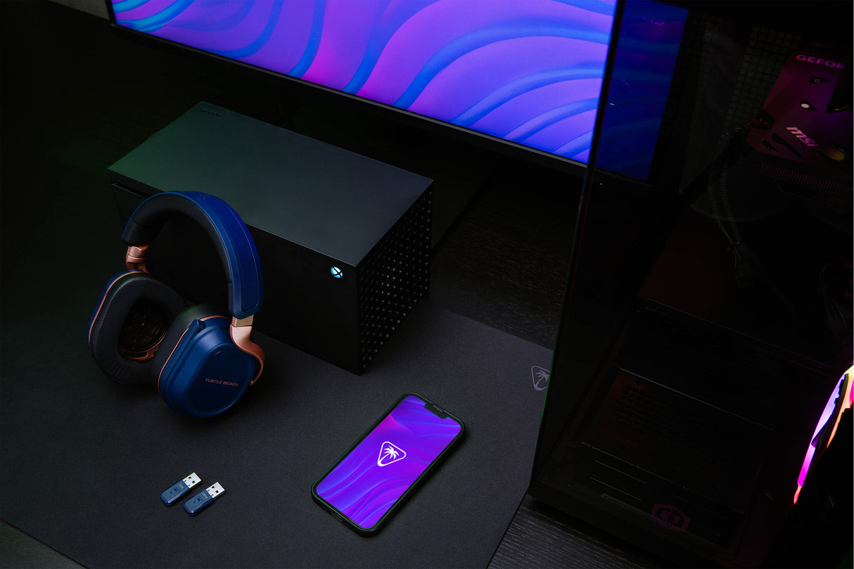 Turtle Beach Stealth 700 Cobalt Blue Xbox Wireless Gaming Headset with 80 hour Battery, Bluetooth, Dual Transmitters and 60mm Speakers for Xbox Series X or S, Xbox One, PC and Mobile