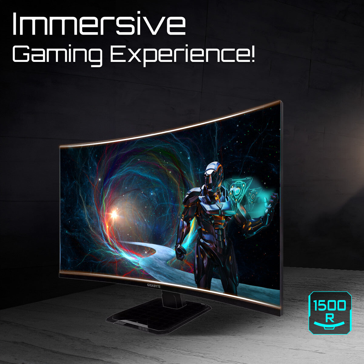 GIGABYTE GS32QCA 31.5" QHD Curved Gaming Monitor - 2560 x 1440, 180Hz, 1ms, 250 cd/m², FreeSync, HDR Ready, HDMI 2.0, Displayport 1.4