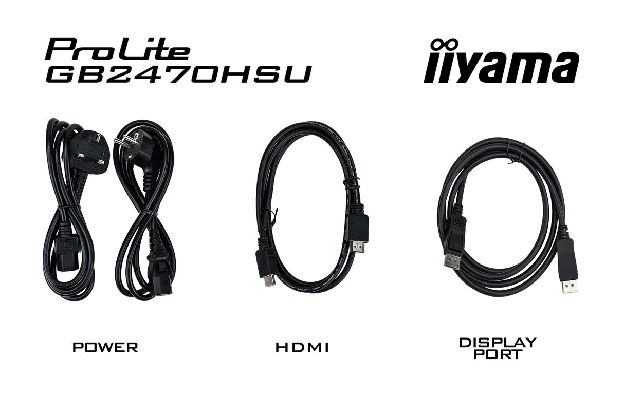 iiyama G-MASTER GB2470HSU-W6 computer monitor 60.5 cm (23.8") 1920 x 1080 pixels Full HD LED White