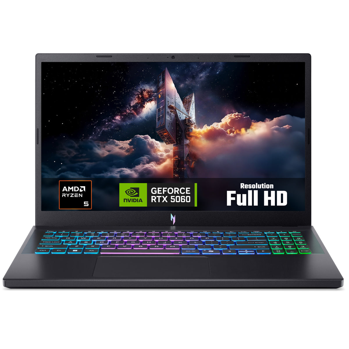 Acer Nitro V 15 ANV15-A31-R81Z AMD Ryzen 5 150 16GB RAM 512GB SSD RTX 5060 15.6" Windows 11 Home Gaming Laptop