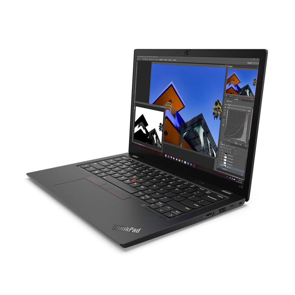 Lenovo ThinkPad L13 Gen 4 (Intel) Intel® Core™ i7 i7-1355U Laptop 33.8 cm (13.3") WUXGA 16 GB LPDDR5-SDRAM 512 GB SSD Wi-Fi 6 (802.11ax) Windows 11 Pro UK English Black
