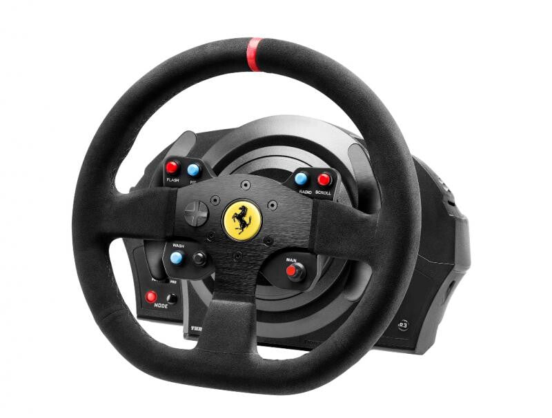 Thrustmaster T300 Ferrari Integral Racing Wheel Alcantara Edition Black USB Steering wheel + Pedals PC, PlayStation 4, Playstation 3
