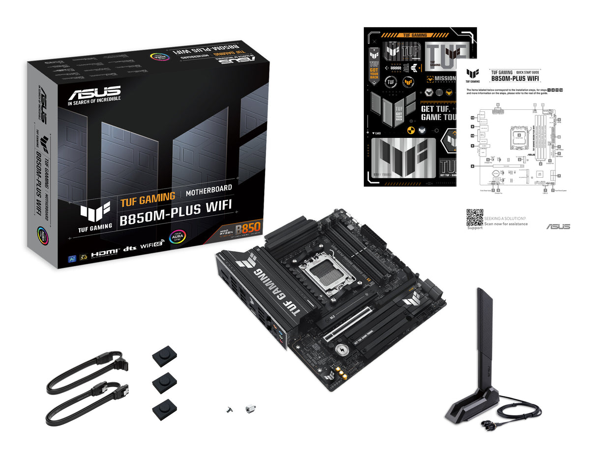 ASUS TUF GAMING B850M-PLUS WIFI AMD B850 Socket AM5 micro ATX