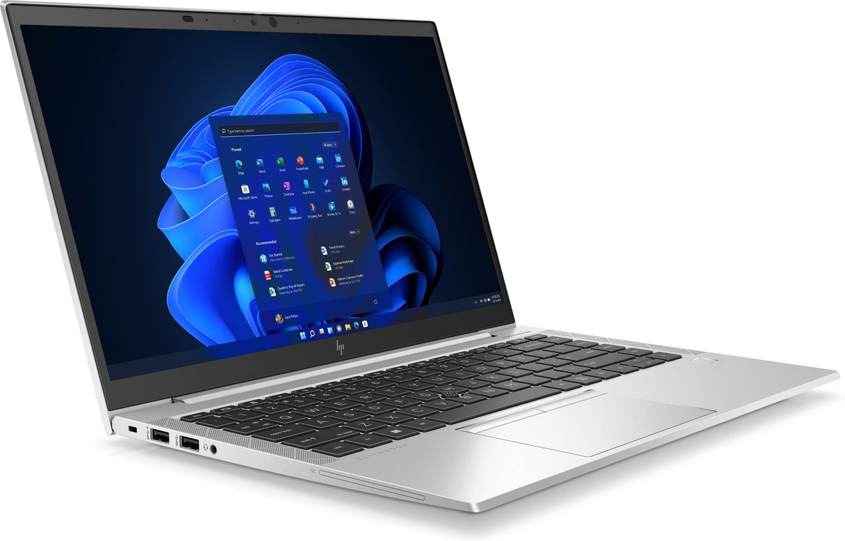 Laptop HP EliteBook 845 G8, 14" FHD IPS, Ryzen 5 5600U, 8GB, 256GB SSD, audio B&O, KB retroiluminado, USB-C, seguridad HP Wolf Pro, Windows 10 Pro