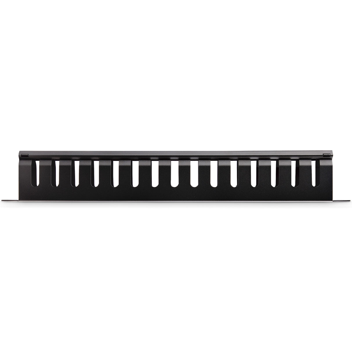 StarTech.com Horizontal 1U Server Rack Cable Management Finger Duct w/ Cover - 19" Network Rack Wire Duct Raceway Panel - Slotted Wire Duct