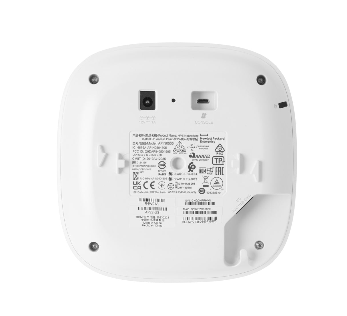 HPE Aruba Networking Networking Instant On Access Point Bundle with PSU (WW) AP22