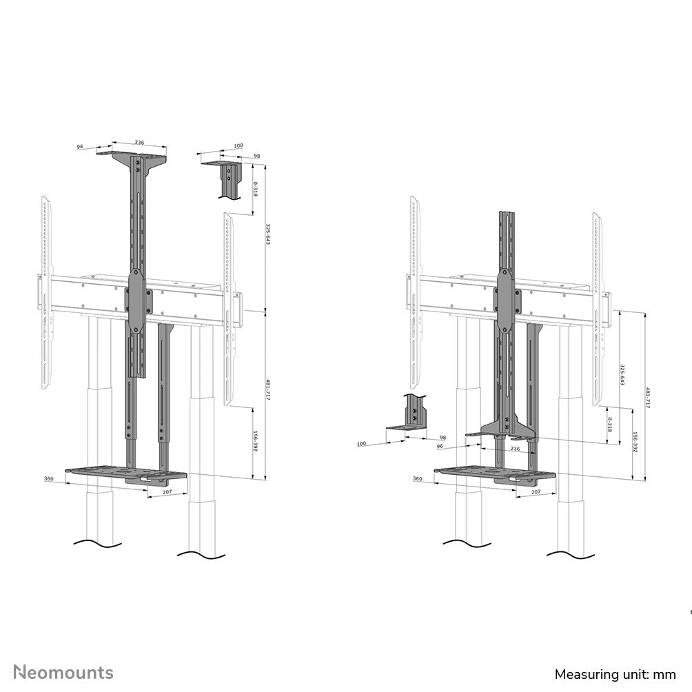 Neomounts AFL-875BL1 Videobar and multimedia kit - universal