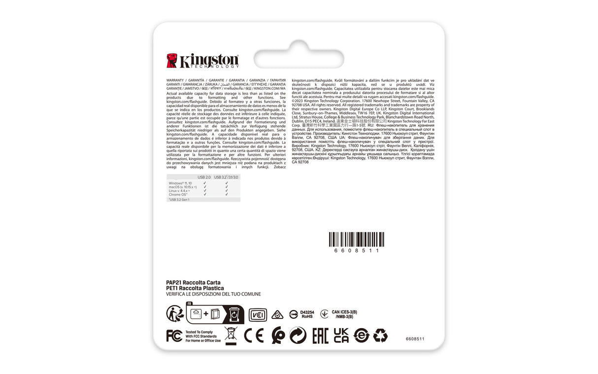 Kingston Technology DataTraveler 512GB 220MB/s Metal USB 3.2 Gen 1 SE9 G3