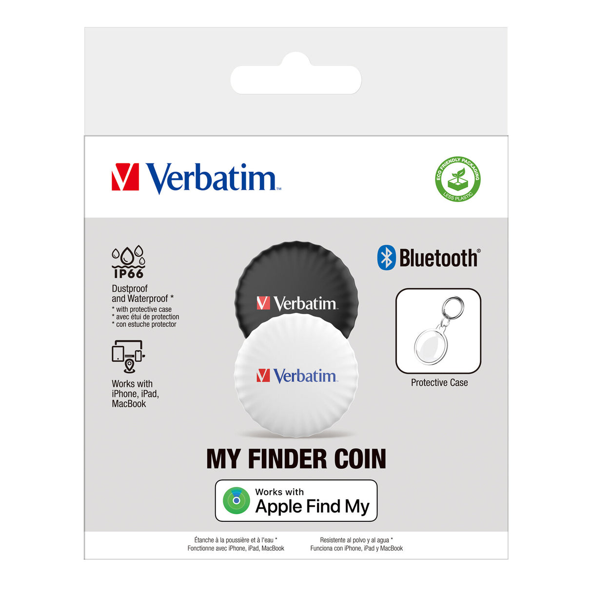 Verbatim My Finder Coin Bluetooth Tracker - 2 Pack