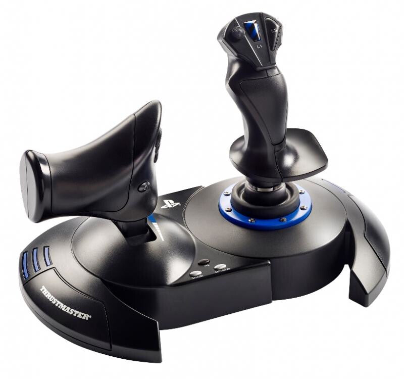 Thrustmaster T.Flight Hotas 4 Black, Blue USB Joystick Digital PC, PlayStation 4, PlayStation 5