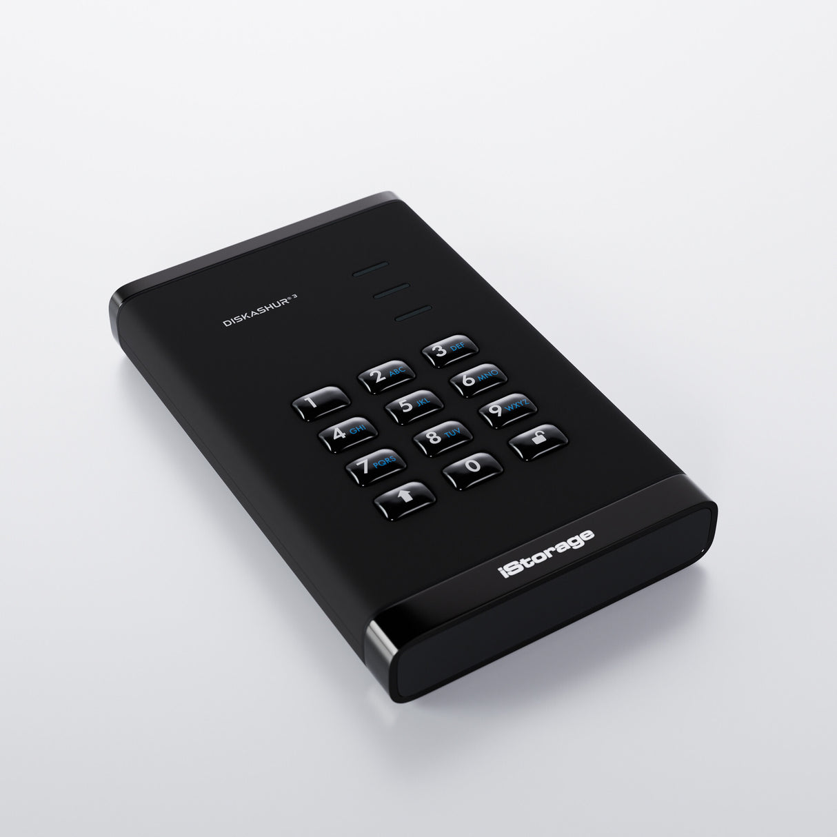 iStorage diskAshur³ SSD 512GB Black | Secure Portable Solid State Drive | FIPS 140-3 Level 3 Complaint |Common Criteria EAL 5+ | PIN protected | AES-XTS 256-bit hardware encryption | GDPR, TAA Compliant | Dust/Water Resistant |
