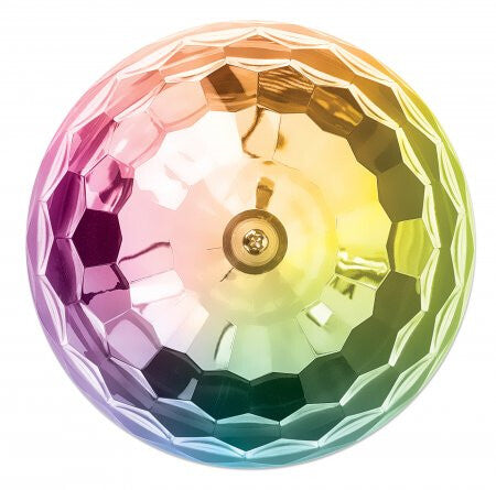 Manhattan Sound Science Disco Light Ball Bluetooth Speaker, FM Radio, Decent Sound Output (3W), 8 hour Playback time, Integrated Controls, Range 10m, microSD card reader, Aux 3.5mm, USB-A charging cable incl, Bluetooth 5.0, 3 Years Warranty