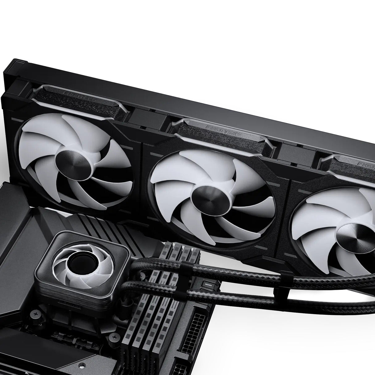 Phanteks Glacier One 420 D30 X2 Processor All-in-one liquid cooler 14 cm Black 2 pc(s)