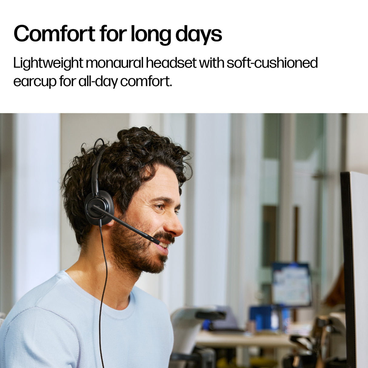 HP Poly Mission 415 Monaural USB Wired Headset (Bulk)