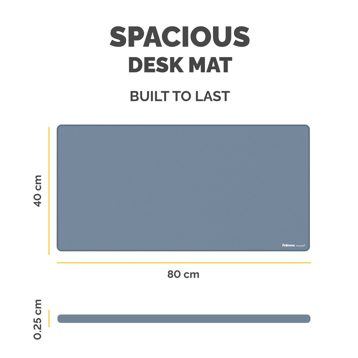 Fellowes Breyta - Desk mat: 80 x 40 cm - rubber - marine