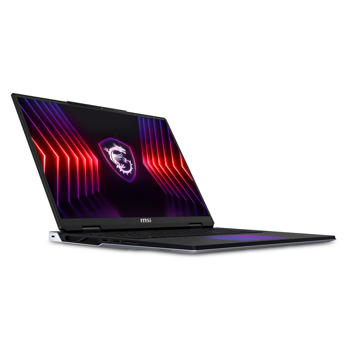 MSI Titan 18 HX A14VHG-004UK Intel® Core™ i9 i9-14900HX Laptop 45.7 cm (18") UHD+ 64 GB DDR5-SDRAM 2 TB SSD NVIDIA GeForce RTX 4080 Wi-Fi 7 (802.11be) Windows 11 Pro Black