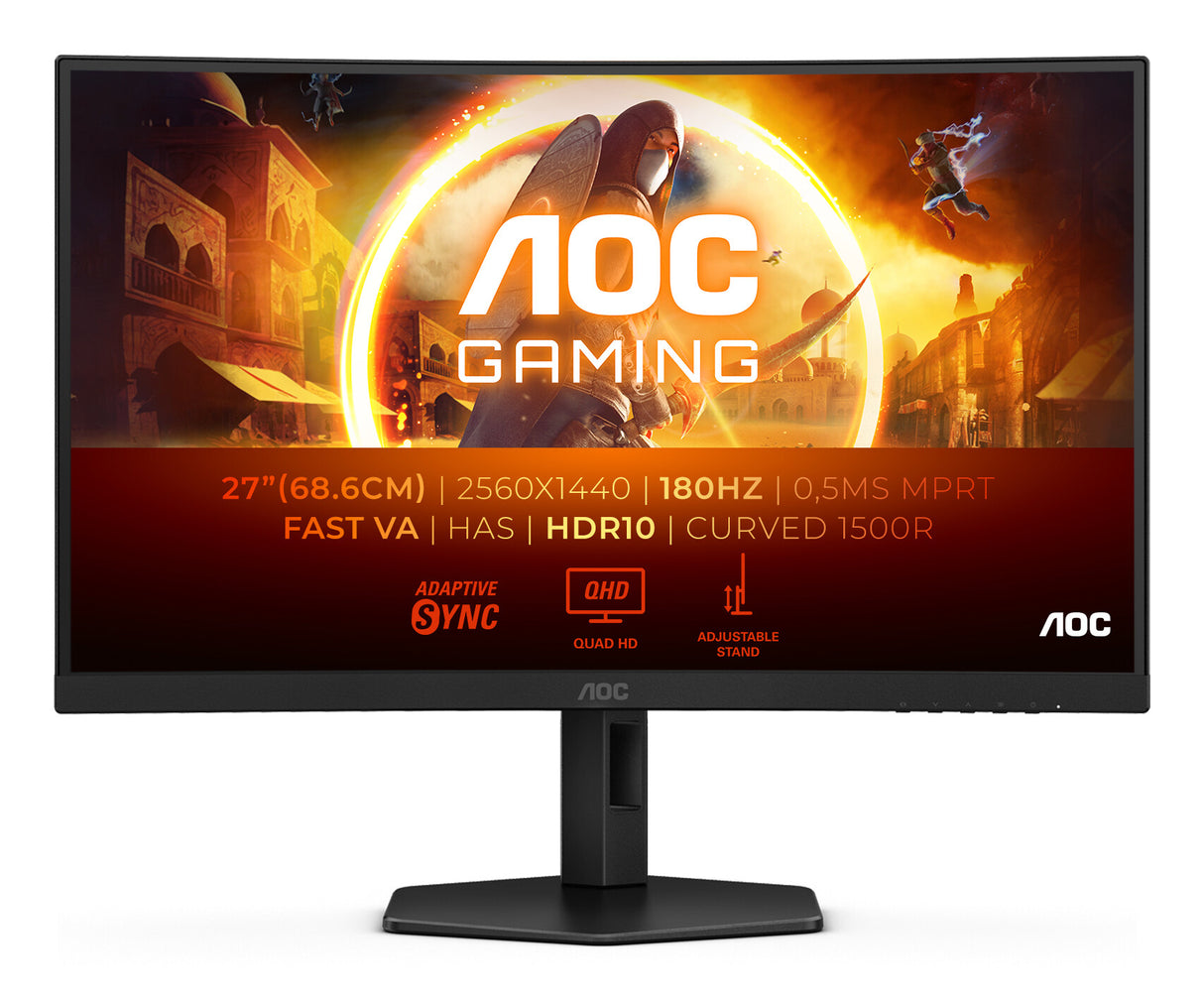 AOC G4 CQ27G4X computer monitor 68.6 cm (27") 2560 x 1440 pixels Quad HD LCD Black