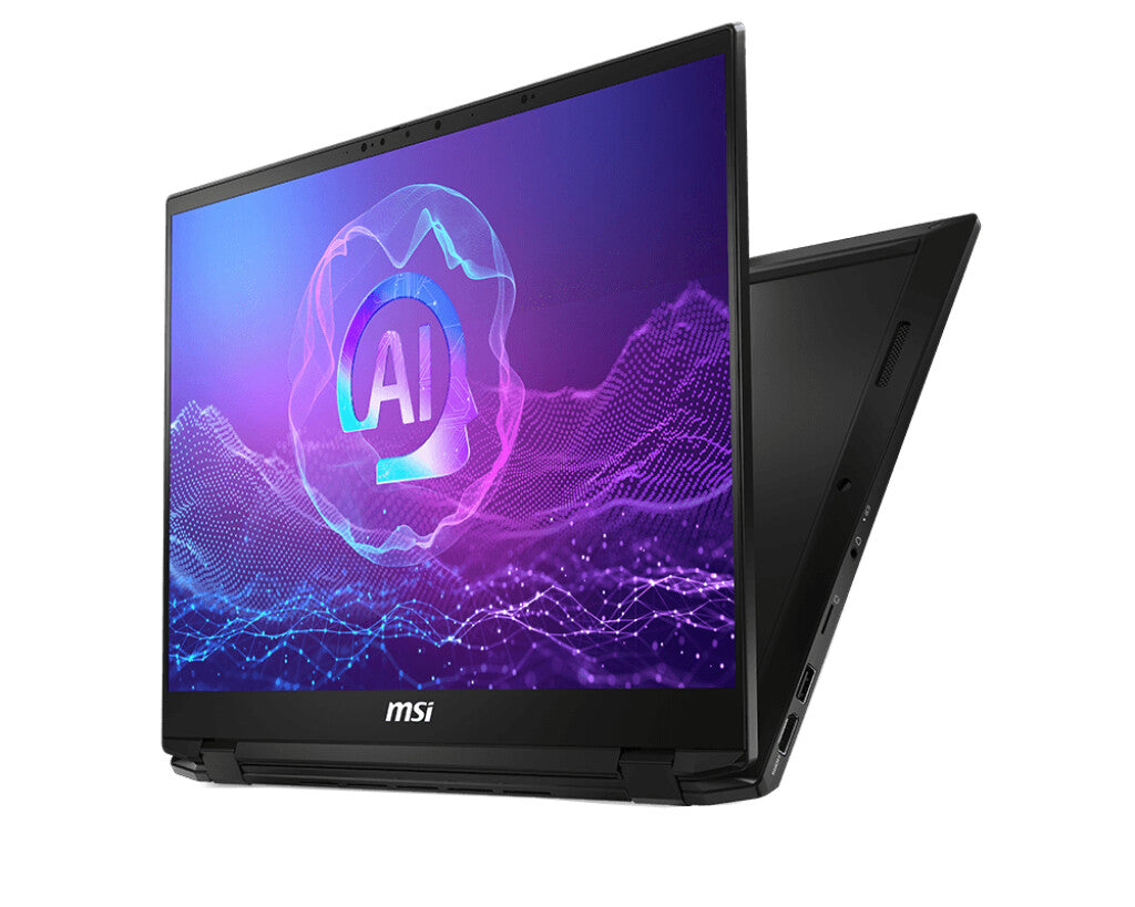 MSI Summit A16 AI+ A3HMTG-027UK AMD Ryzen AI 9 365 Hybrid (2-in-1) 40.6 cm (16") Touchscreen Quad HD+ 32 GB LPDDR5-SDRAM 1 TB SSD Wi-Fi 7 (802.11be) Windows 11 Home Black