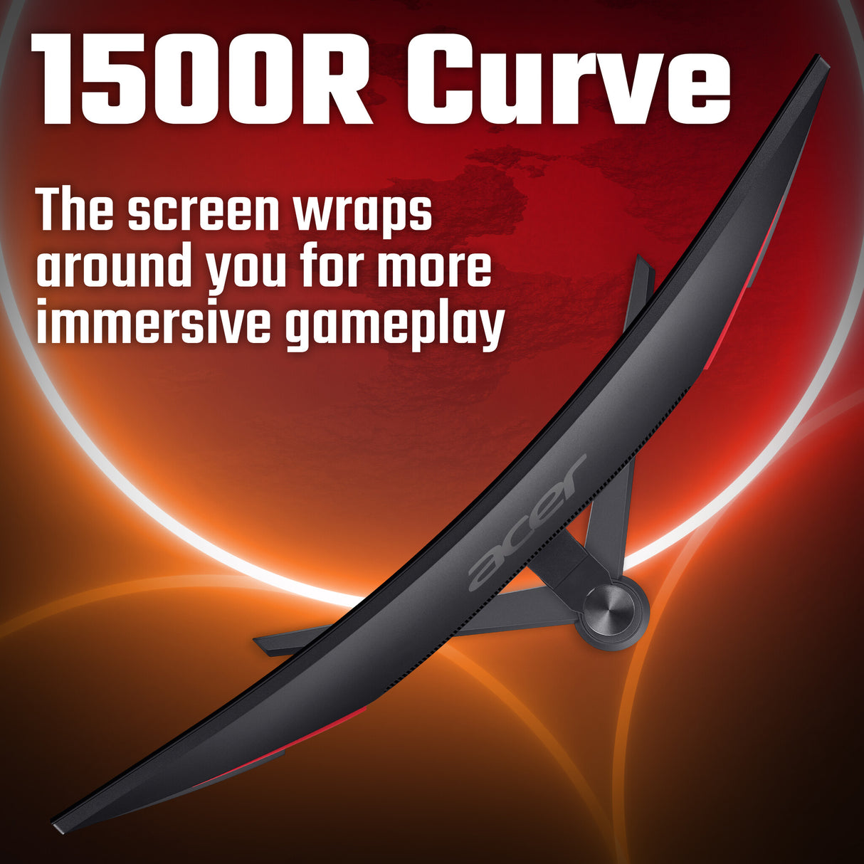 Acer NITRO XZ0 Nitro XZ340CURX0bmiiphx - 34'', WQHD (3440x1440), 200Hz, 1ms, 21:9, 1500R Curve, ZeroFrame, VA, Black