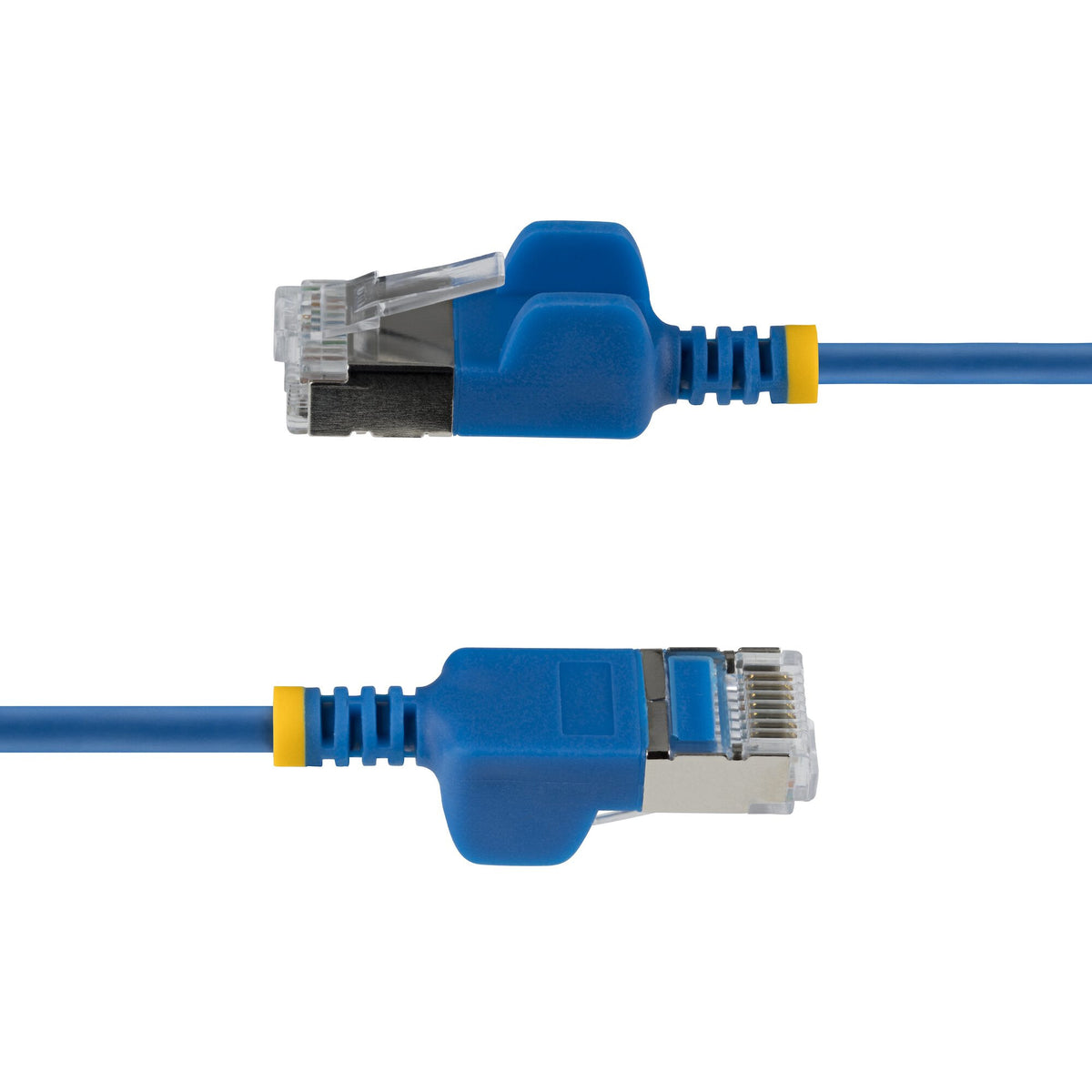 StarTech.com 30cm Blue Ultra Slim Cat6A Ethernet Cable, 10 pack, Snagless, FTP, Pure Bare Copper Wire, 34AWG Ultra Slim RJ45 Network Patch Cord, Individually Tested