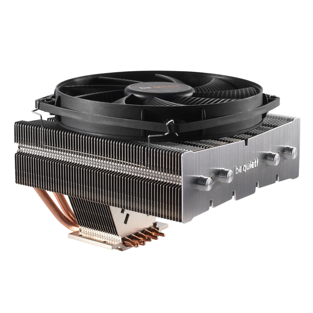 ¡tranquilizarse! Enfriador de CPU Shadow Rock TF con 2 ventiladores, enchufe universal, ventilador de refrigeración negro PWM de 135 mm optimizado para silencio, 1400 RPM, 5 tubos de calor, TDP de 160 W, diseño de flujo superior que ahorra espacio